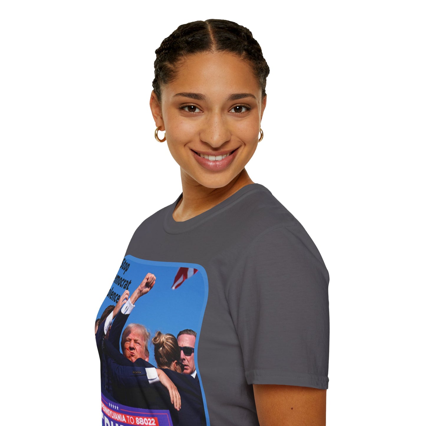 Stop Democrat Violence Dark colors Unisex T-Shirt by theGreenDragonTavern.shop