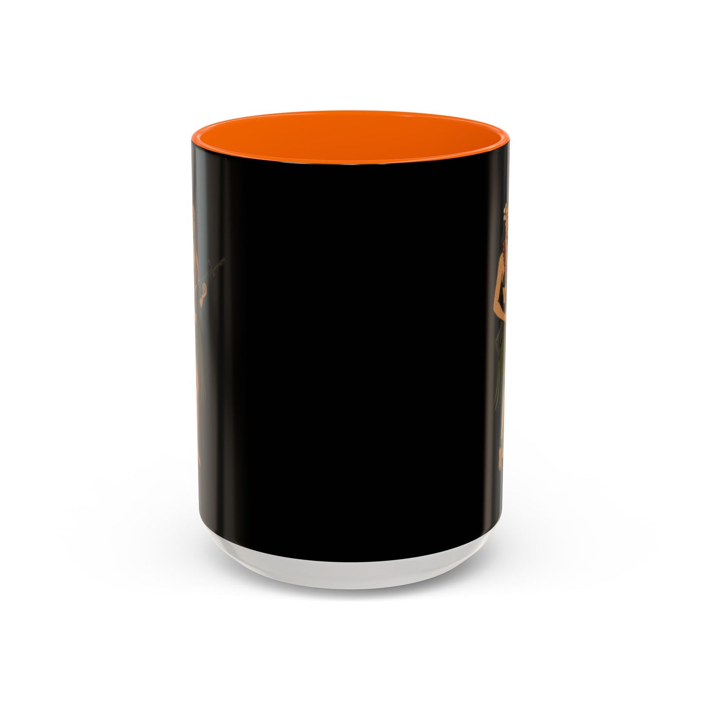 Hula Girl Packin' Heat Black Accent Mug by theGreenDragonTavern.shop