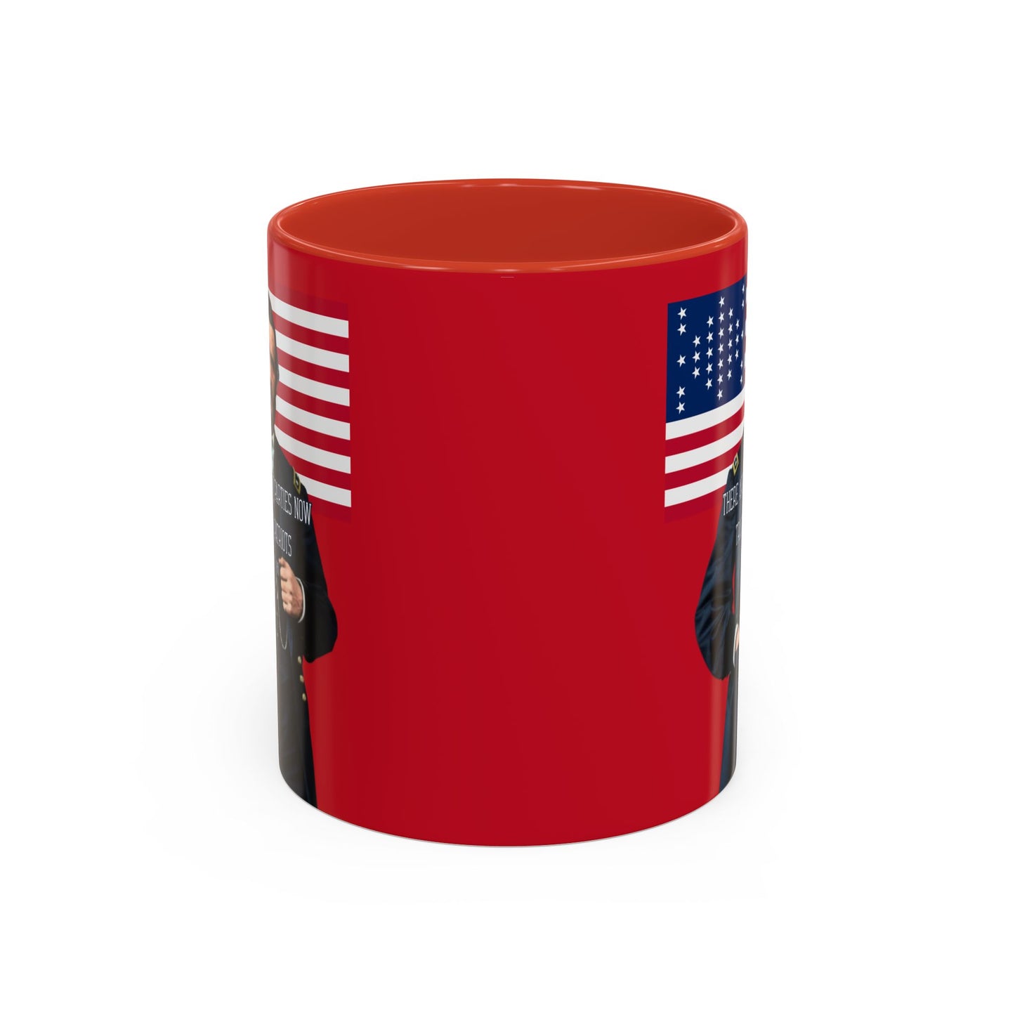 "Traitors and Patriots" Ulysses Grant Red Accent Mug by theGreenDragonTavern.shop