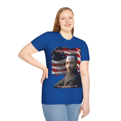 "I Have a Dream" MLKJr Dark colors Unisex T-Shirt by theGreenDragonTavern.shop