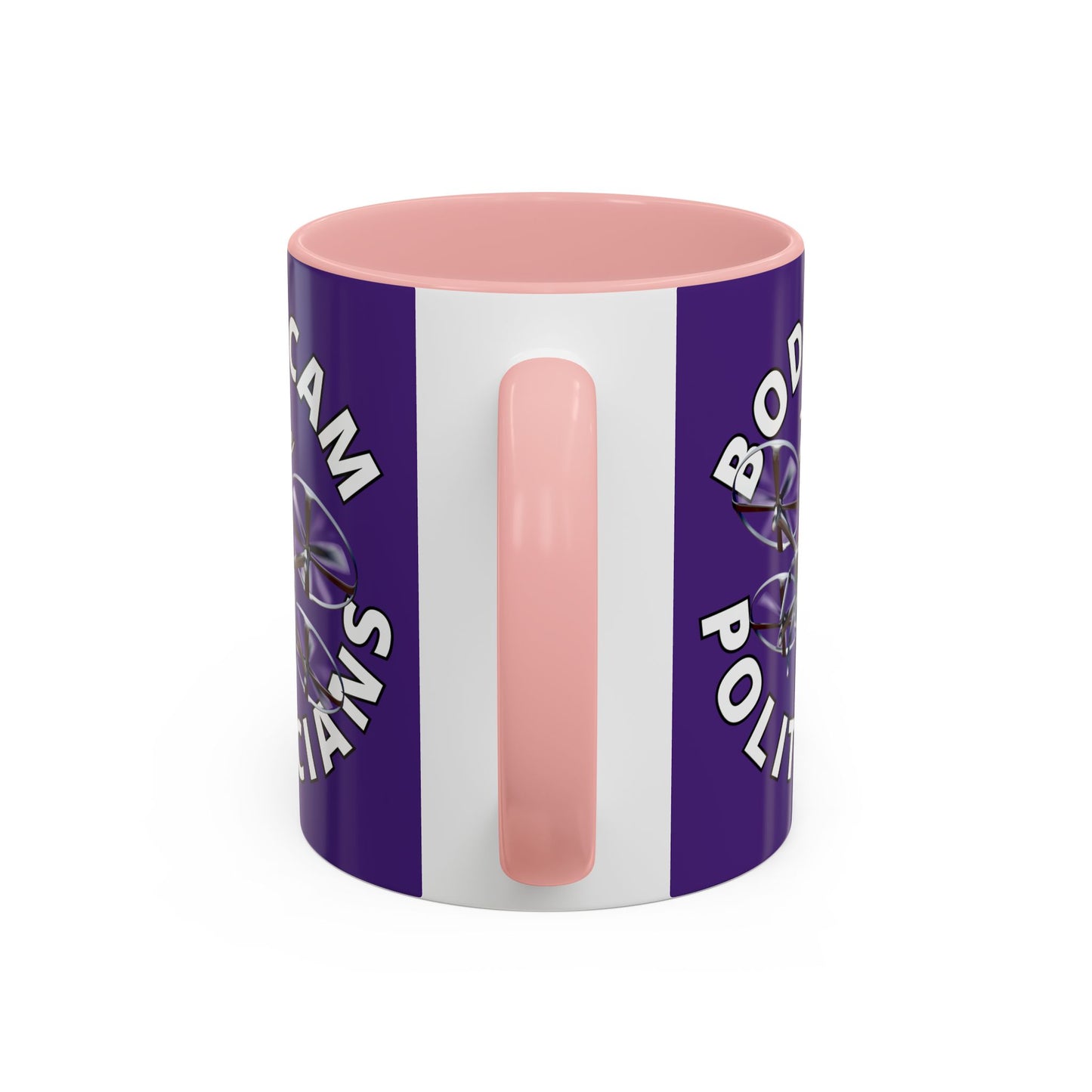 Bodycam the Politicians Drone Dark Purple Accent Mug by theGreenDragonTavern.shop