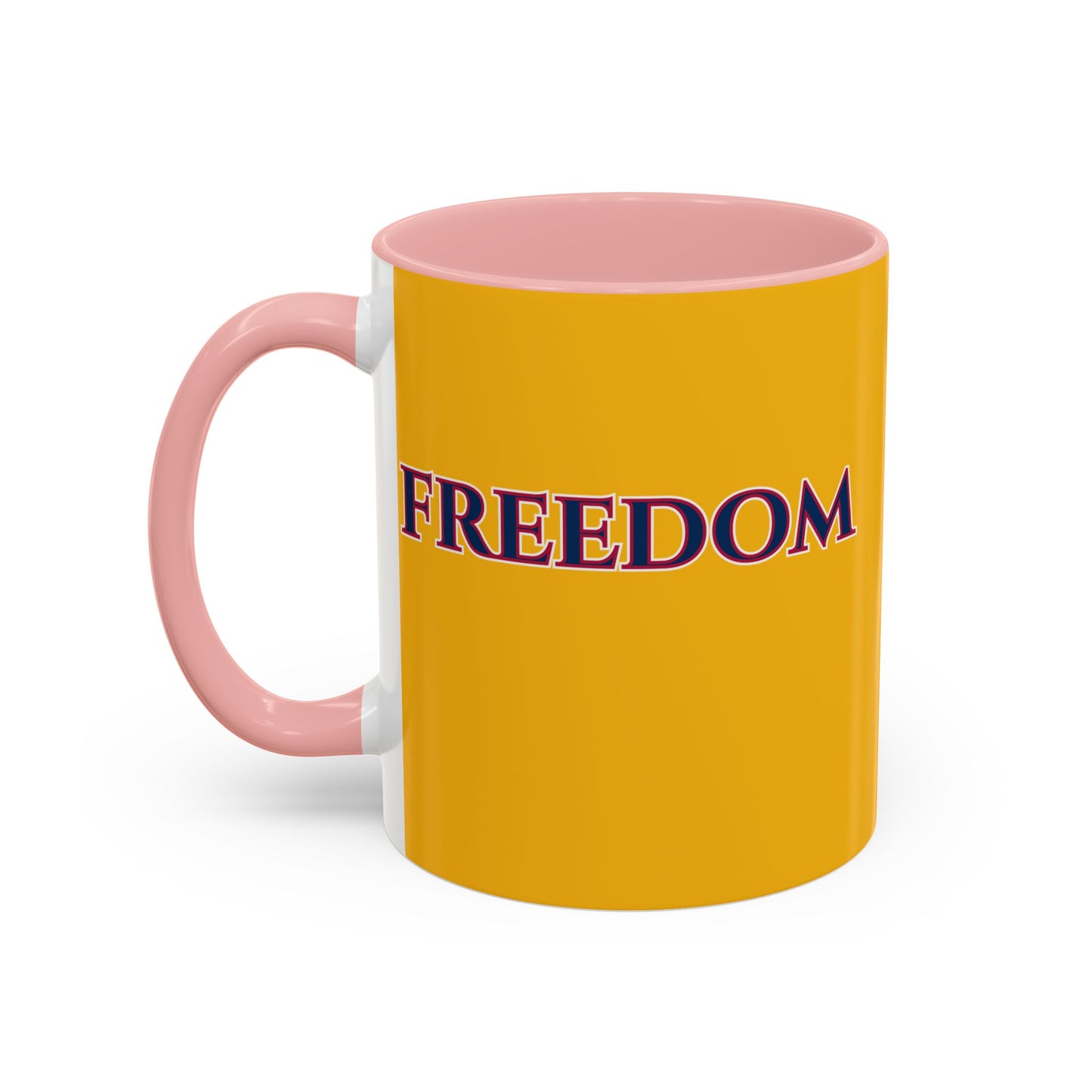 Freedom, Yellow Accent Mug by theGreenDragonTavern.shop