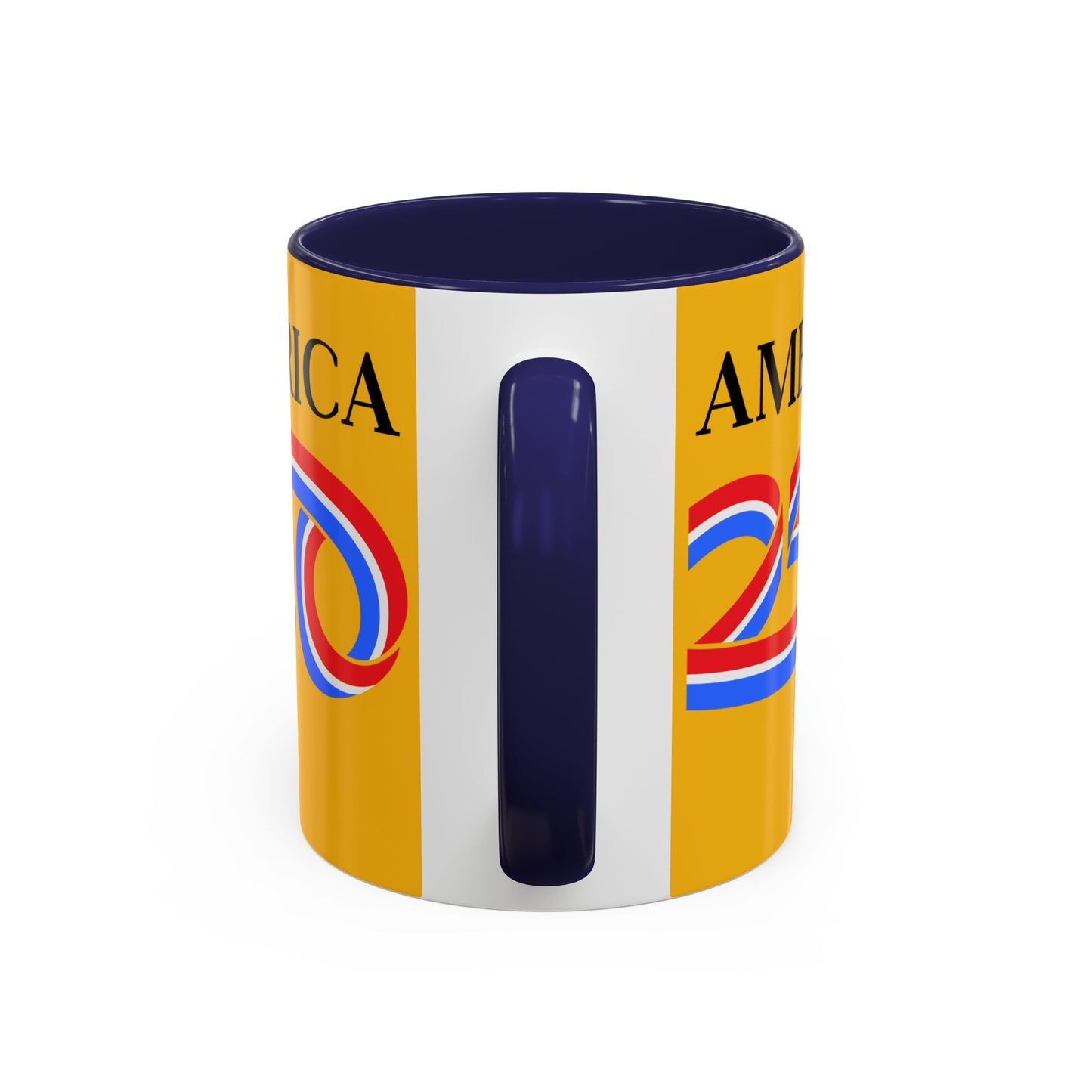 America 250 Yellow Accent Mug by theGreenDragonTavern.shop