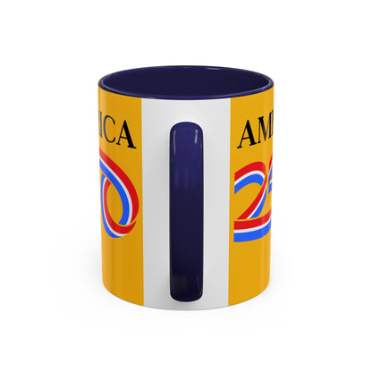 America 250 Yellow Accent Mug by theGreenDragonTavern.shop