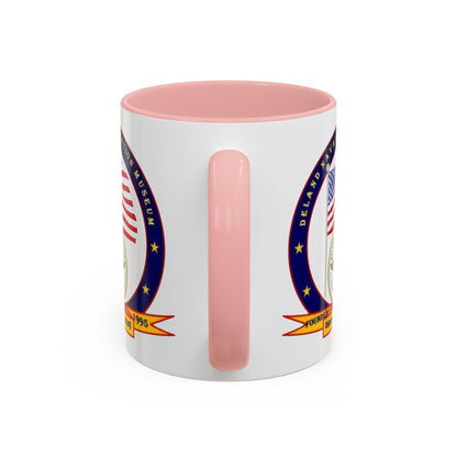DeLand Naval Air Station Museum White Accent Mug by theGreenDragonTavern.shop