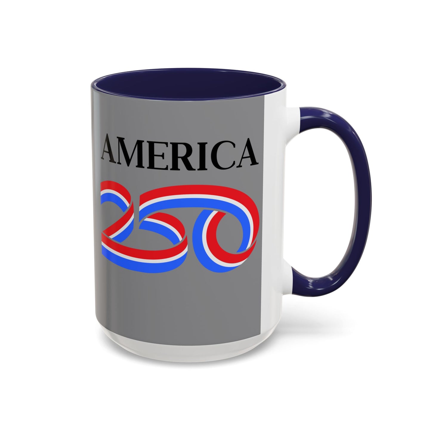America 250 Grey Accent Mug by theGreenDragonTavern.shop