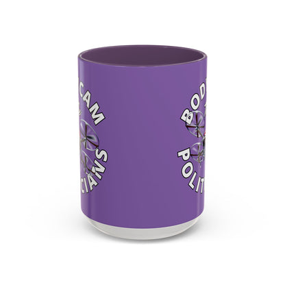 Bodycam the Politicians Drone Light Purple Accent Mug by theGreenDragonTavern.shop