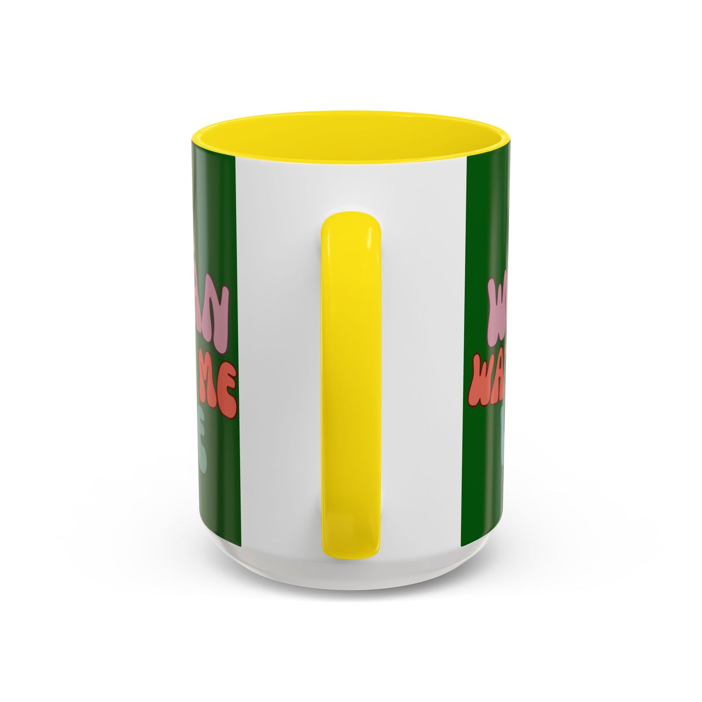 I Am Woman Watch Me Vote Dark Green Accent Mug by theGreenDragonTavern.shop