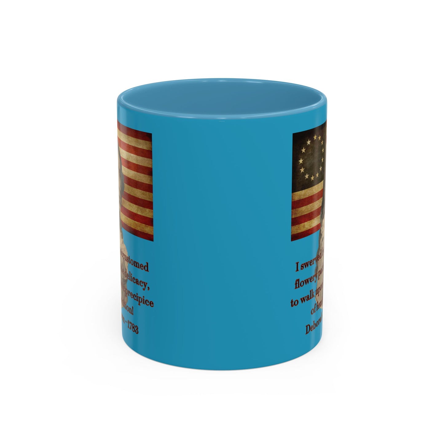 Deborah Sampson, America's Mulan Turquoise Accent Mug by theGreenDragonTavern.shop