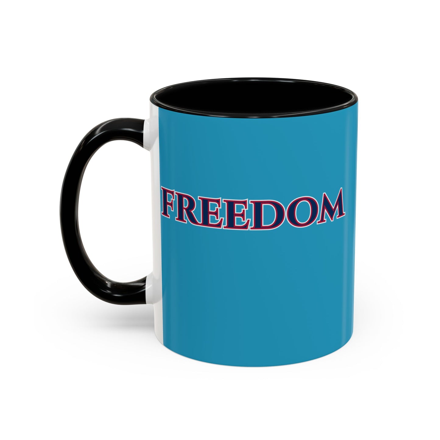 Freedom, Turquoise Accent Mug by theGreenDragonTavern.shop