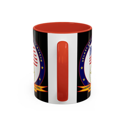 DeLand Naval Air Station Museum Black Accent Mug by theGreenDragonTavern.shop