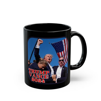Trump and Vance 2024 Black Mug by theGreenDragonTavern.shop