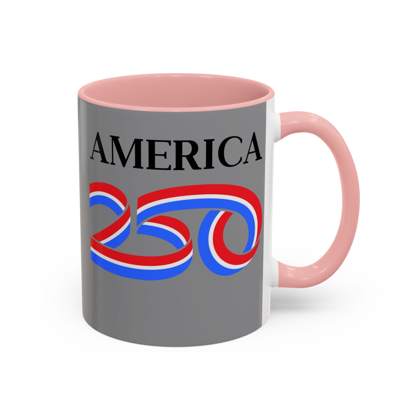 America 250 Grey Accent Mug by theGreenDragonTavern.shop
