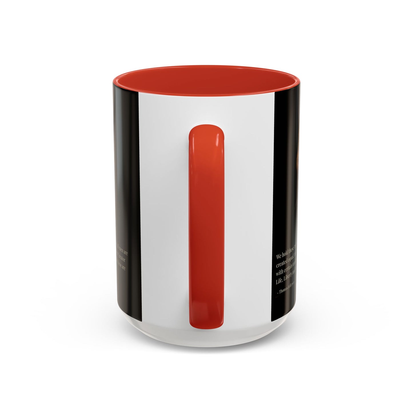 We hold these truths to be self-evident Black Accent Mug by theGreenDragonTavern.shop