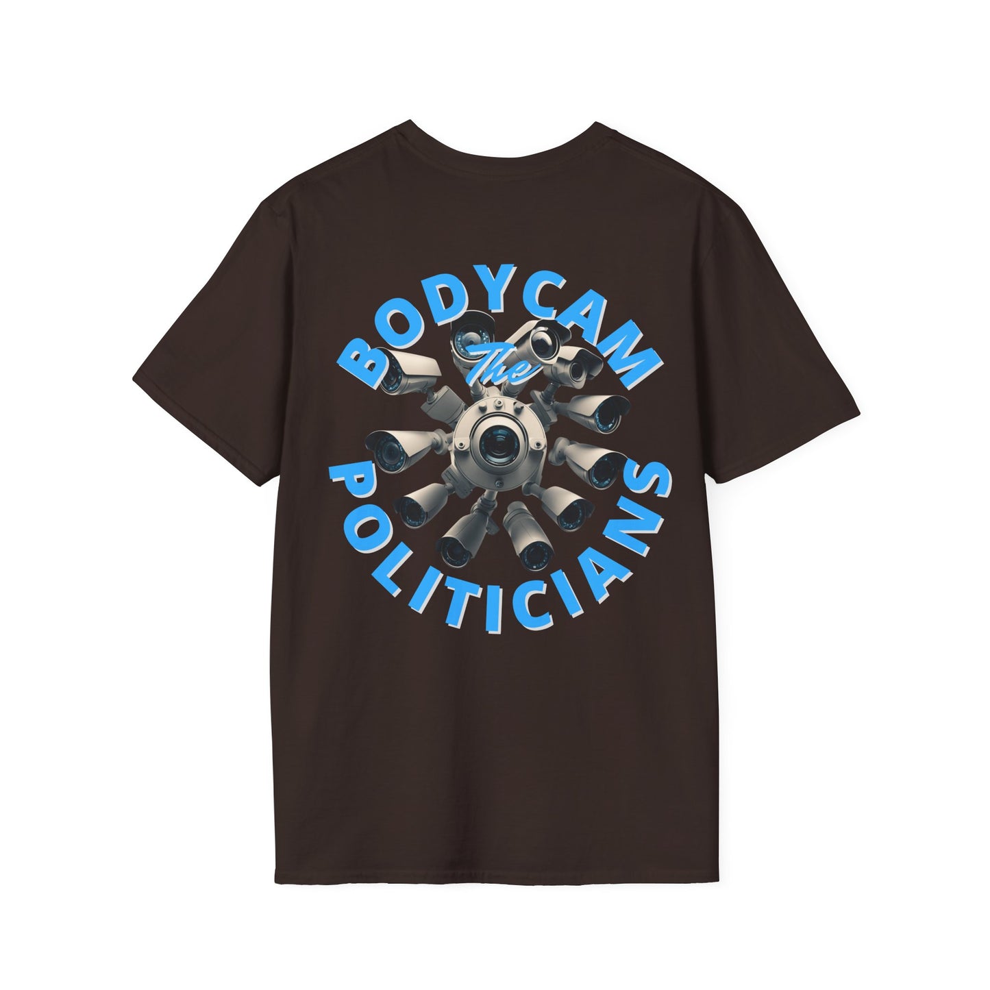 2-sided Bodycam the Politicians Cameras DKcolors Unisex T-Shirt by theGreenDragonTavern.shop