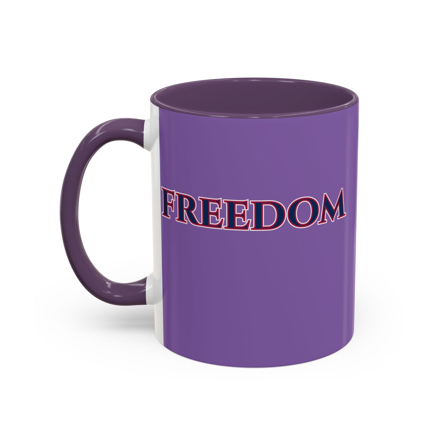Freedom, Light Purple Accent Mug by theGreenDragonTavern.shop