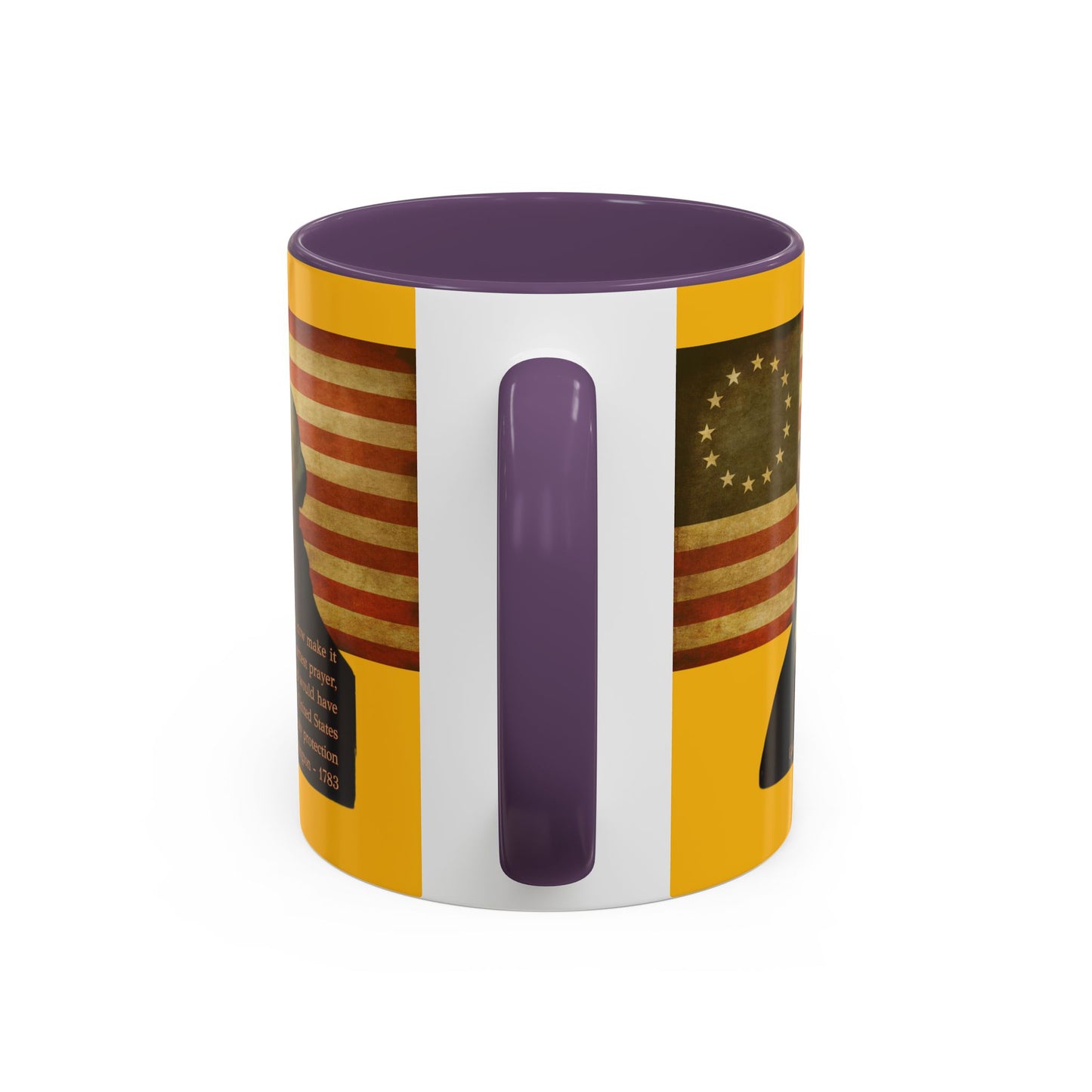 Washington's Earnest Prayer Yellow Accent Mug by theGreenDragonTavern.shop