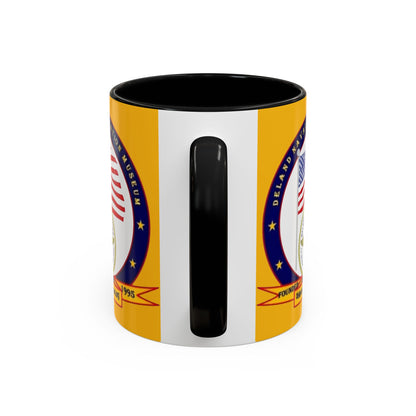 DeLand Naval Air Station Museum Yellow Accent Mug by theGreenDragonTavern.shop