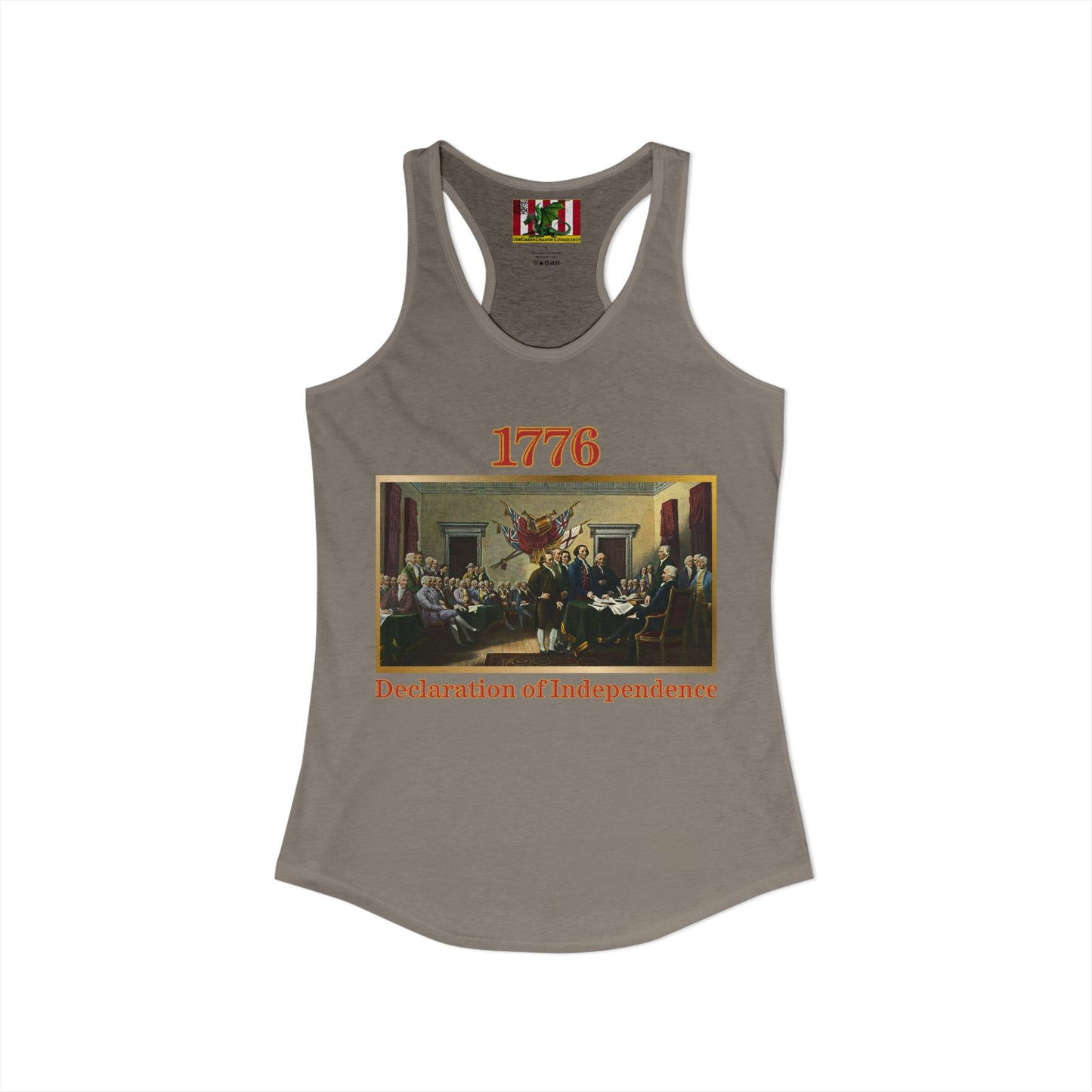Declaration of Independence Women's Racerback Tank Top by theGreenDragonTavern.shop