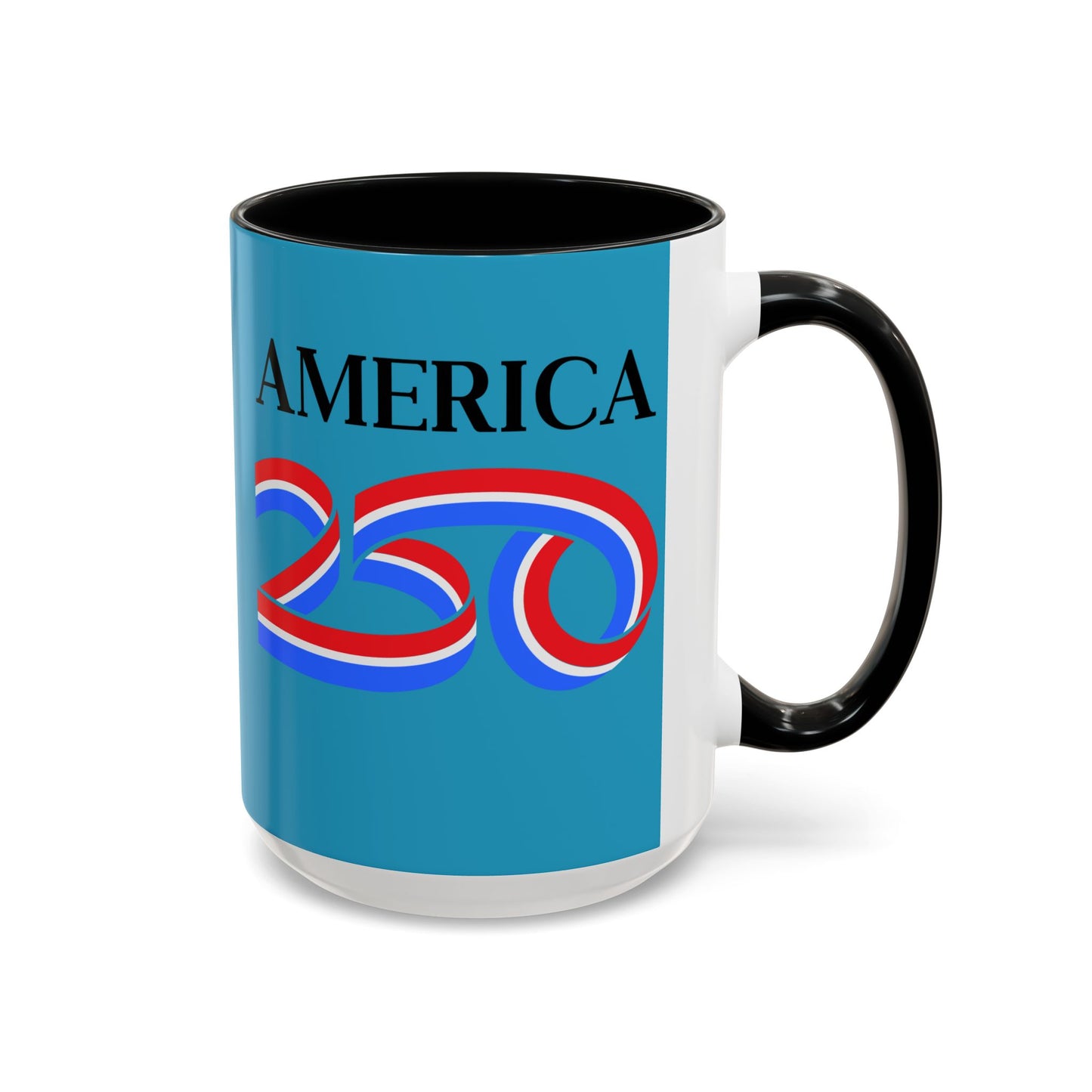 America 250 Turquoise Accent Mug by theGreenDragonTavern.shop