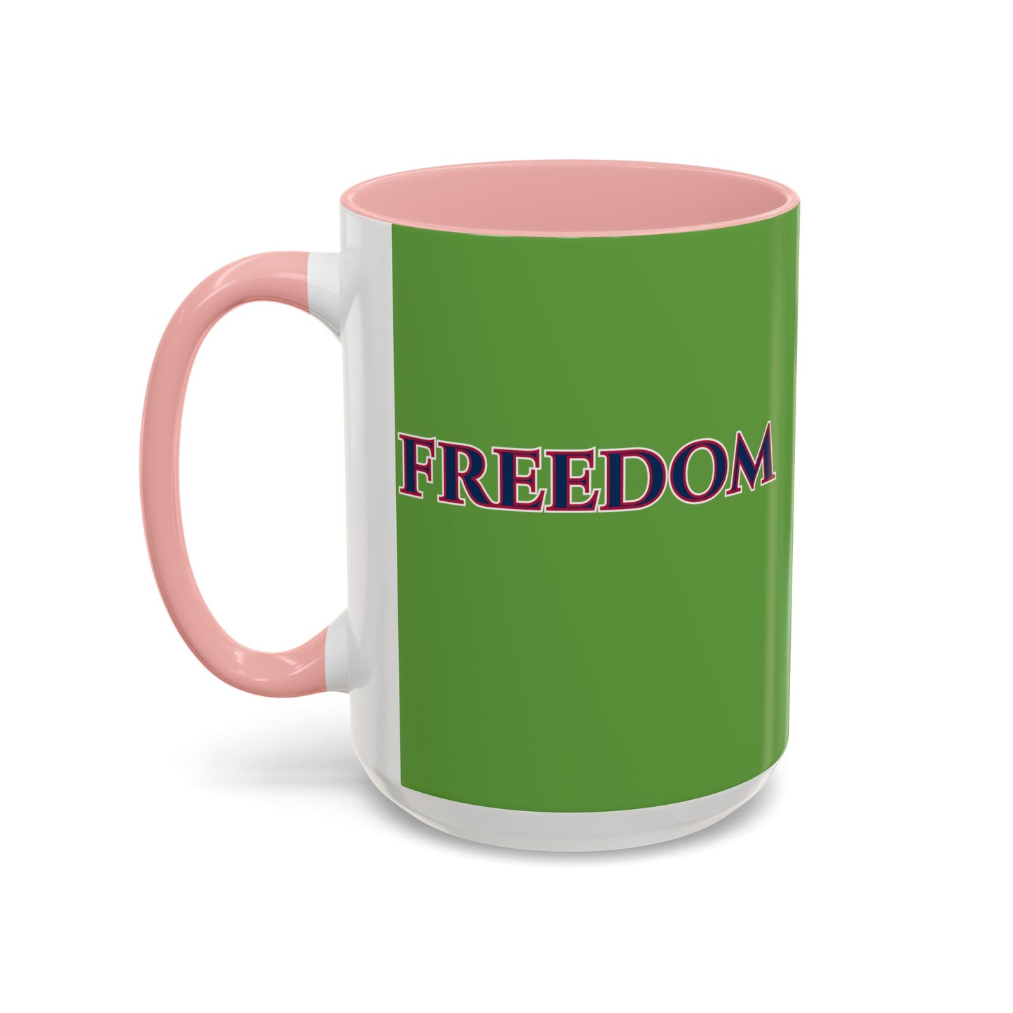 Freedom, Green Accent Mug by theGreenDragonTavern.shop