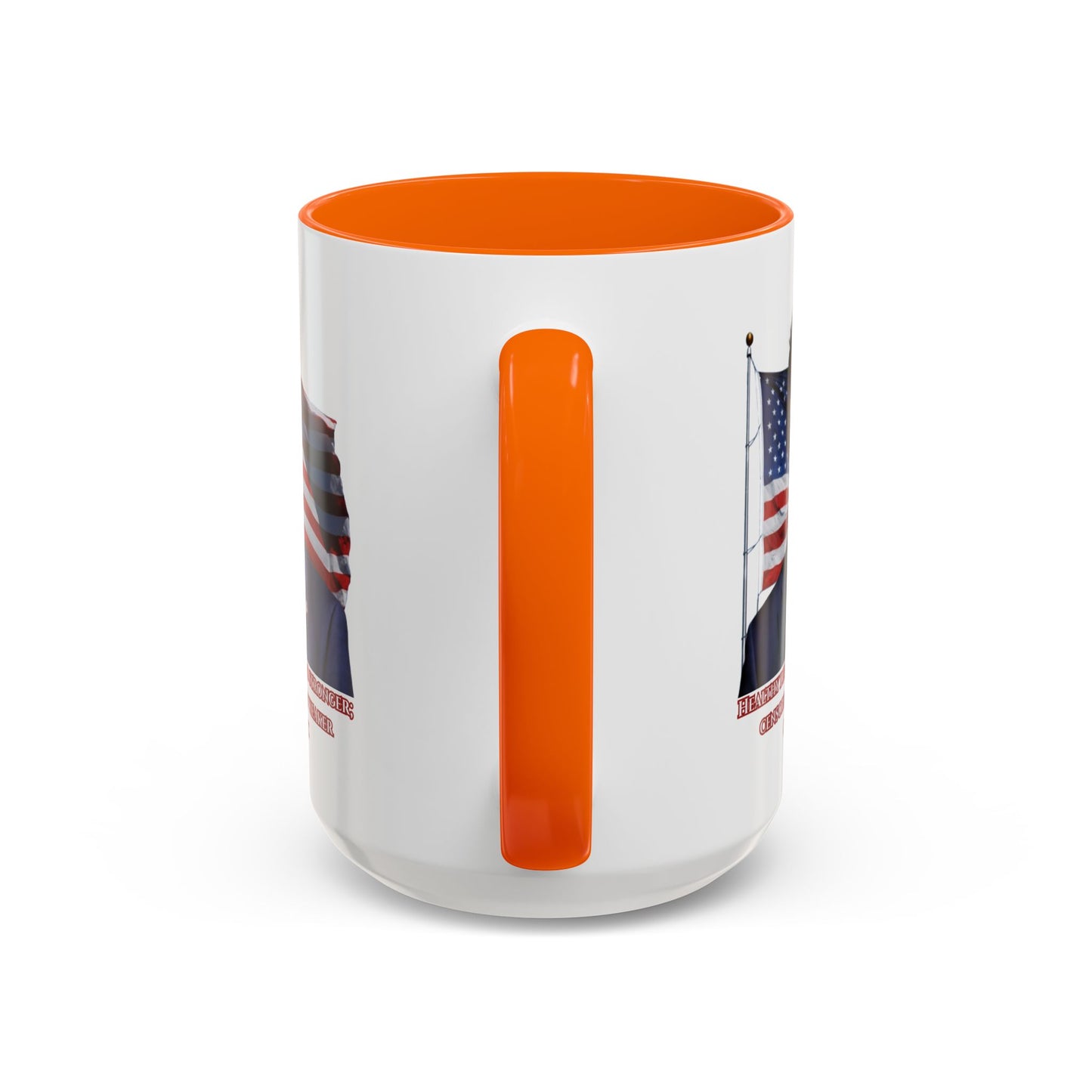 Charlie Kirk, Healthy Debate White Accent Mug by theGreenDragonTavern.shop