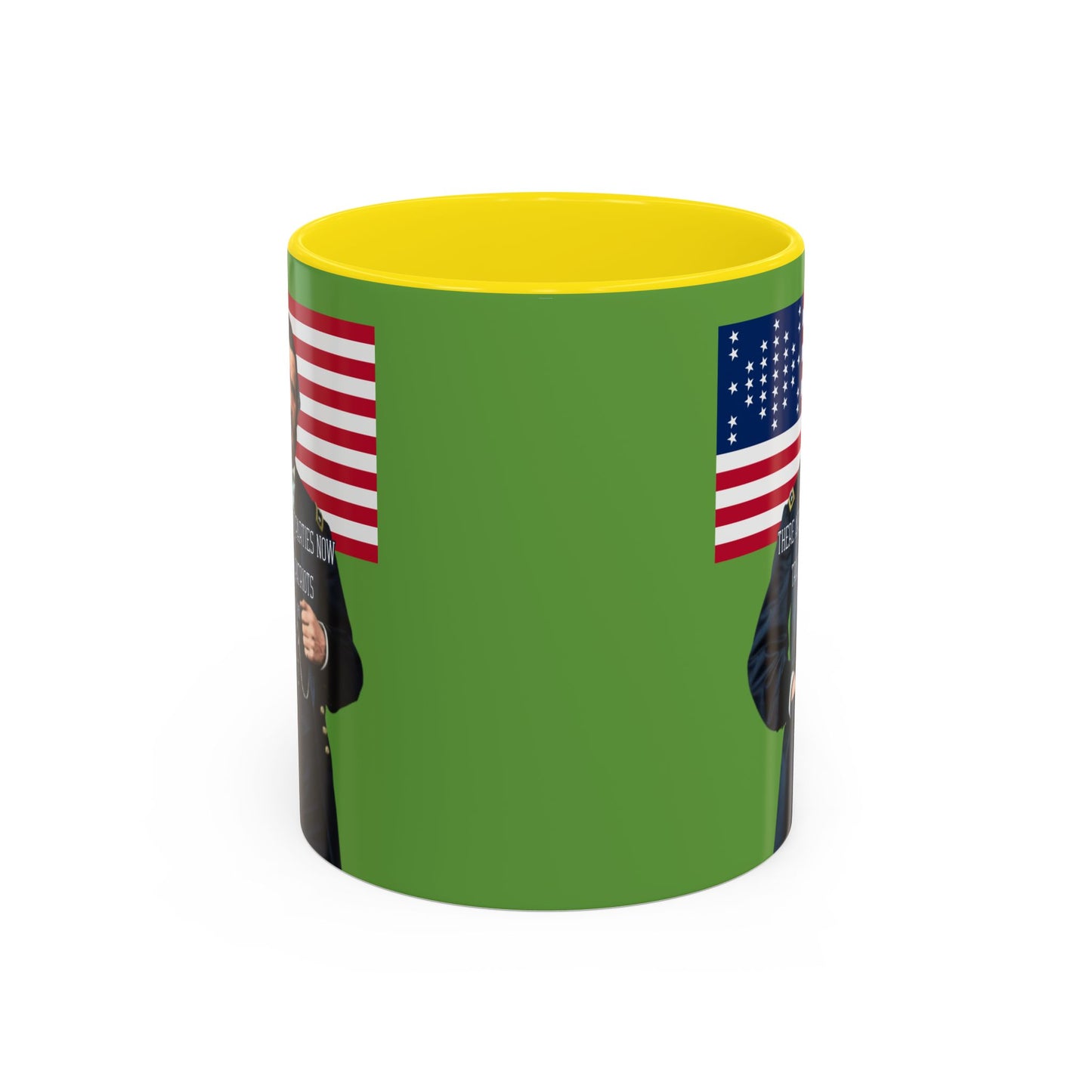 "Traitors and Patriots" Ulysses Grant Green Accent Mug by theGreenDragonTavern.shop