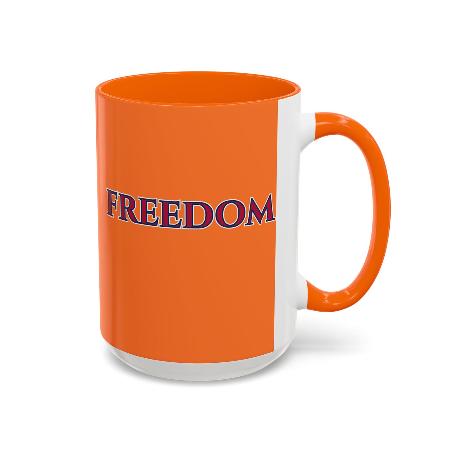 Freedom, Orange Accent Mug by theGreenDragonTavern.shop