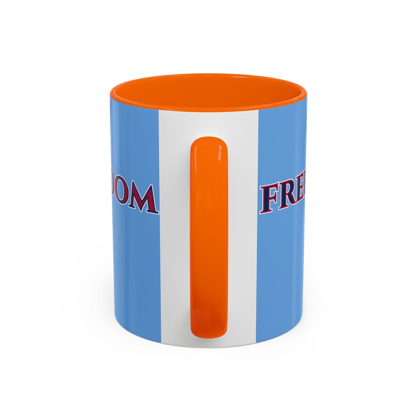 Freedom, Light Blue Accent Mug by theGreenDragonTavern.shop