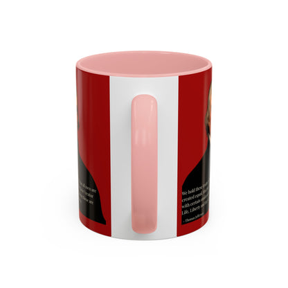 We hold these truths to be self-evident Red Accent Mug by theGreenDragonTavern.shop