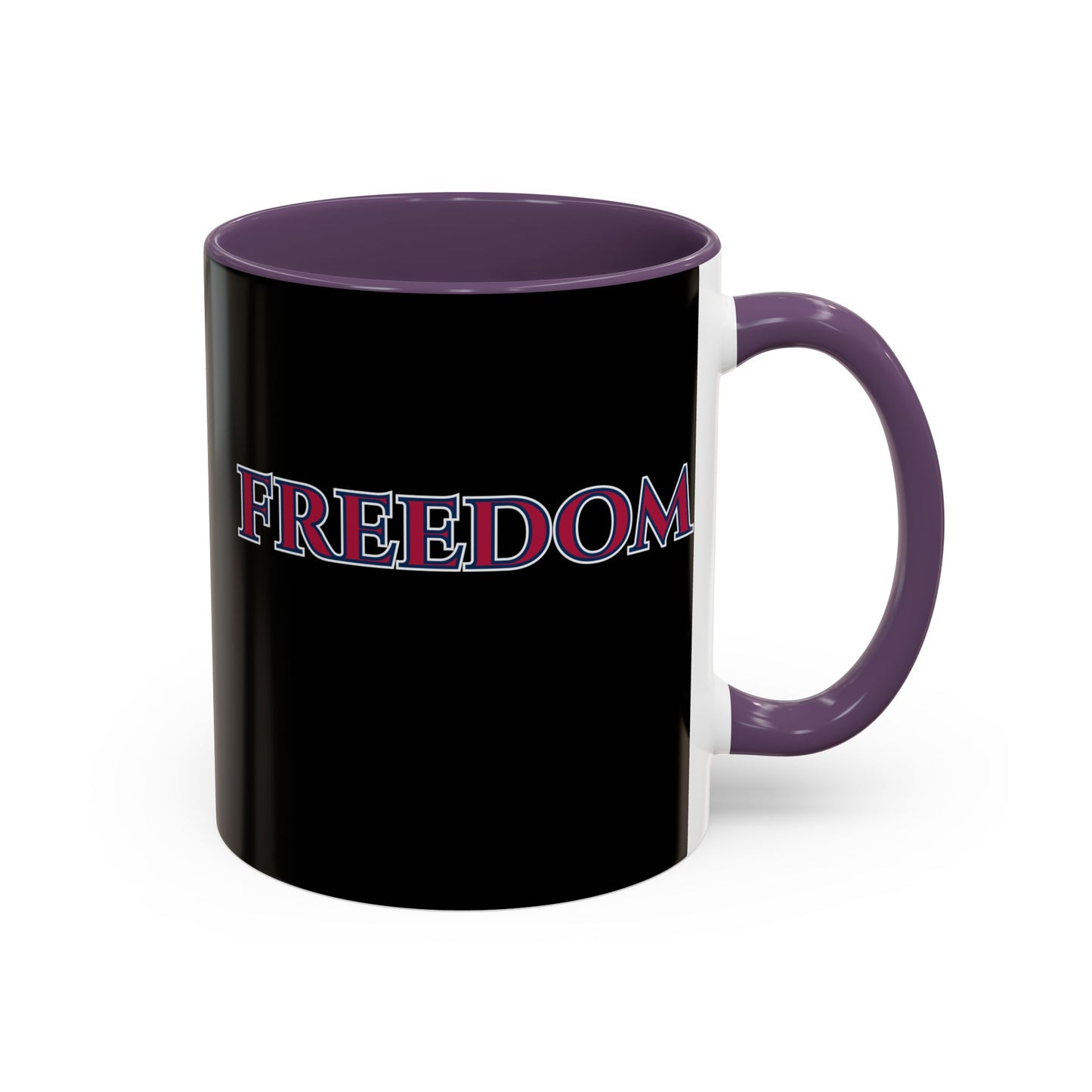Freedom, Black Accent Mug by theGreenDragonTavern.shop