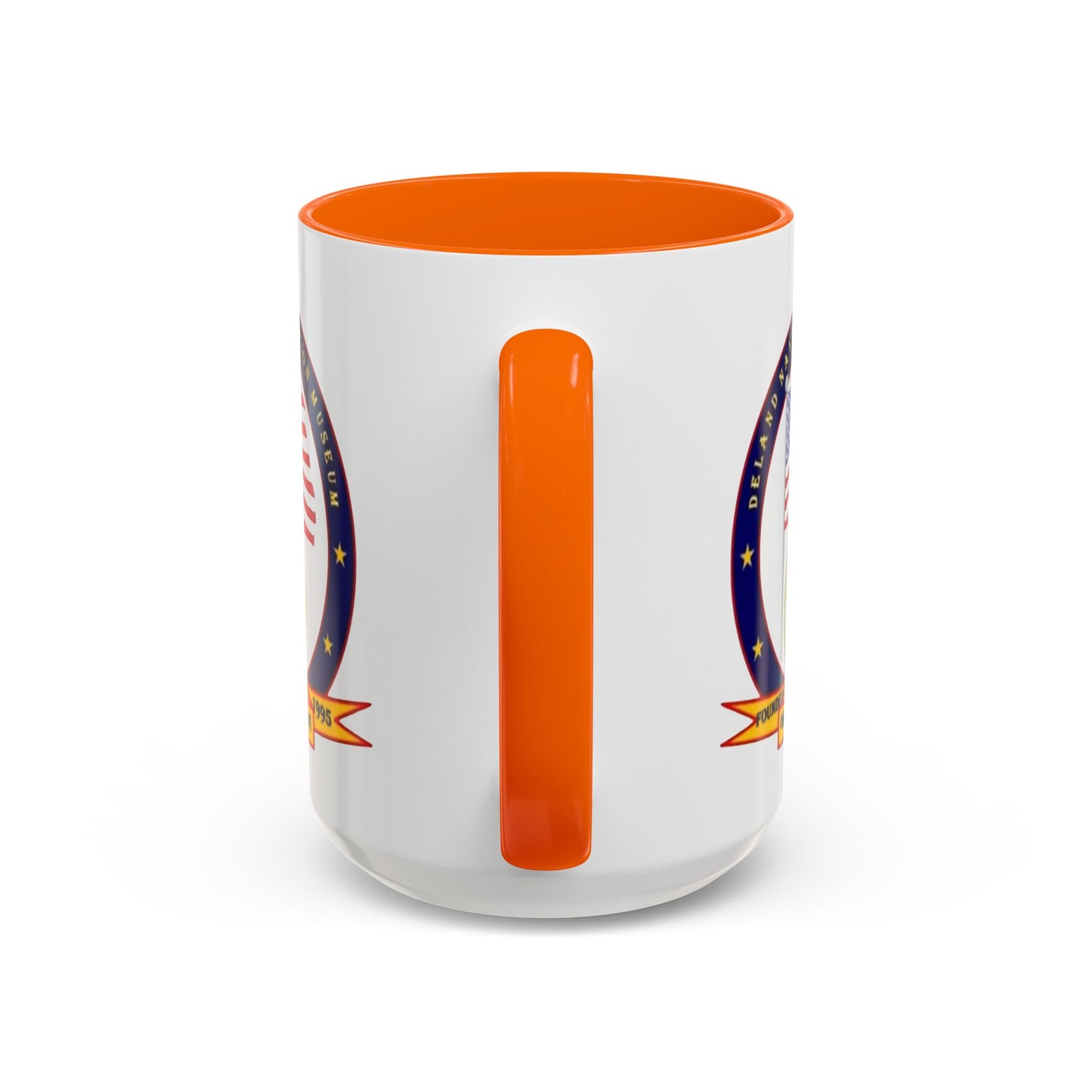DeLand Naval Air Station Museum White Accent Mug by theGreenDragonTavern.shop