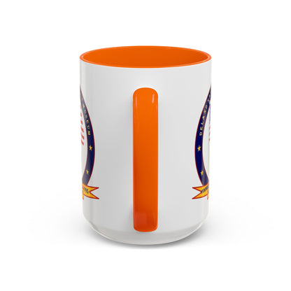 DeLand Naval Air Station Museum White Accent Mug by theGreenDragonTavern.shop