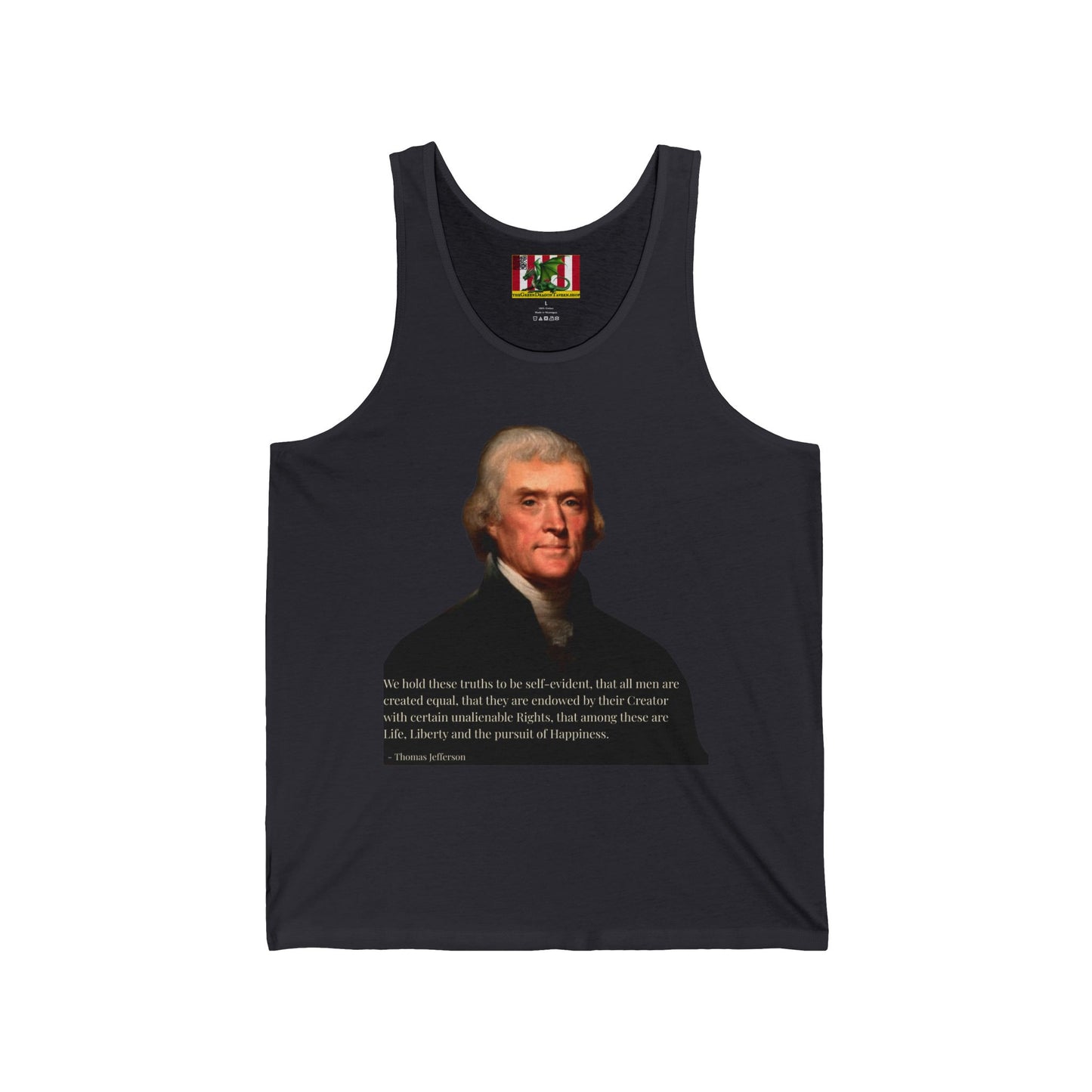 We hold these truths to be self-evident Unisex Jersey Tank Top by theGreenDragonTavern.shop