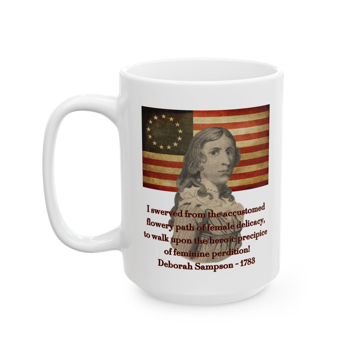 Deborah Sampson, America's Mulan White Mug by theGreenDragonTavern.shop