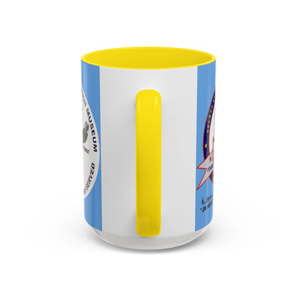 DNASM 2-sided, Founding & Student Art w/WhiteBG Light Blue Accent Mug by theGreenDragonTavern.shop