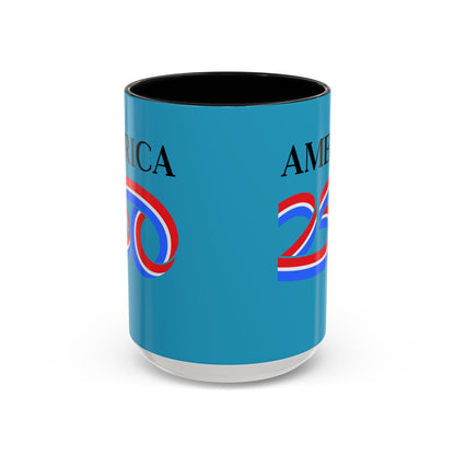 America 250 Turquoise Accent Mug by theGreenDragonTavern.shop