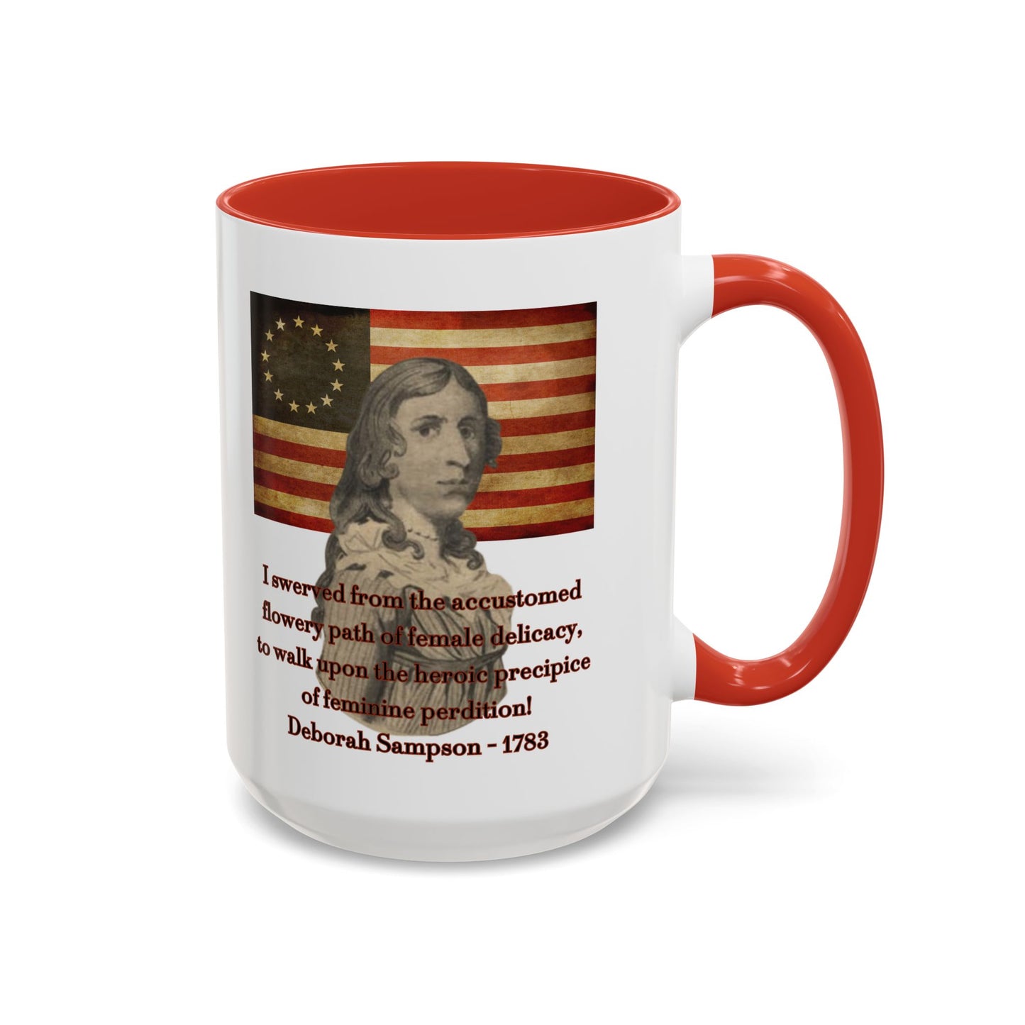 Deborah Sampson, America's Mulan White Accent Mug by theGreenDragonTavern.shop
