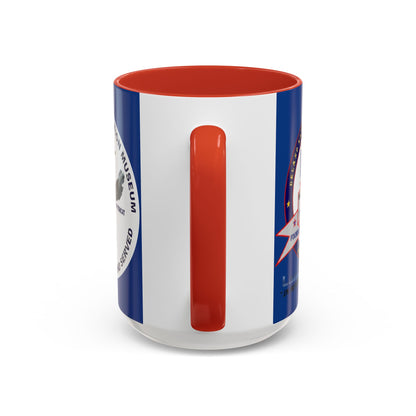 DNASM 2-sided, Founding & Student Art w/WhiteBG Dark Blue Accent Mug by theGreenDragonTavern.shop