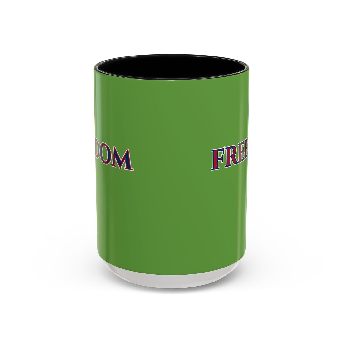 Freedom, Green Accent Mug by theGreenDragonTavern.shop