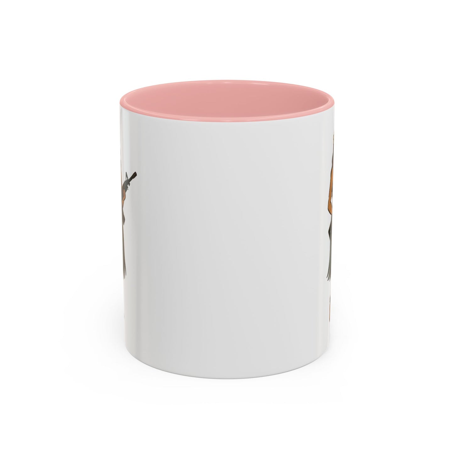 Hula Girl Packin' Heat White Accent Mug by theGreenDragonTavern.shop