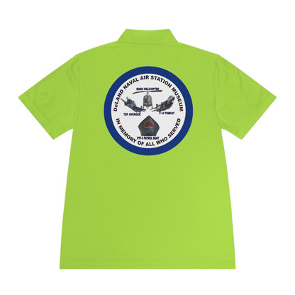 DNASM Student Art Navy Frame, 2-Sided Sport Polo Shirt by theGreenDragonTavern.shop