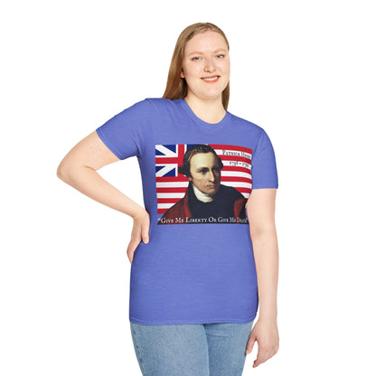 Patrick Henry Light colors Unisex T-Shirt by theGreenDragonTavern.shop