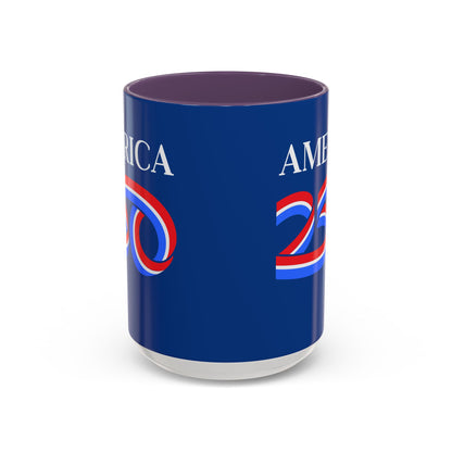 America 250 Dark Blue Accent Mug by theGreenDragonTavern.shop