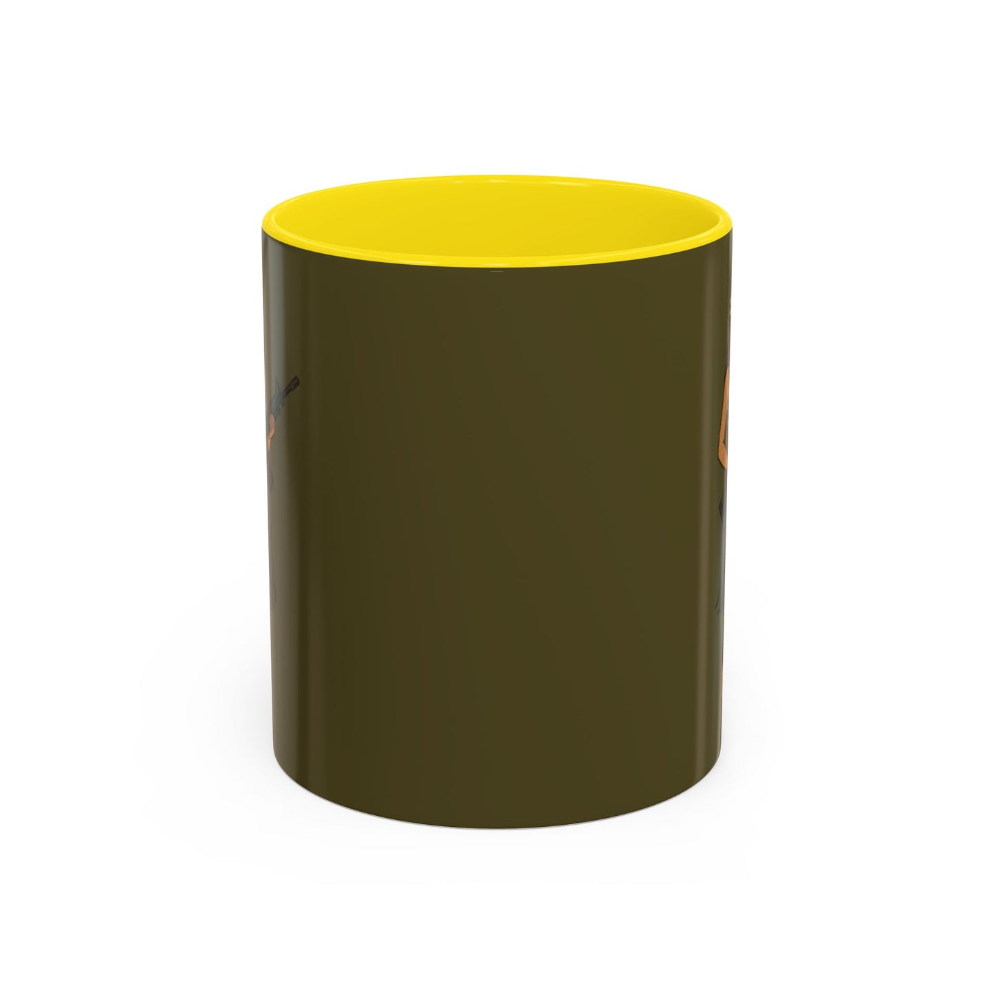 Hula Girl Packin' Heat Dark Green Accent Mug by theGreenDragonTavern.shop