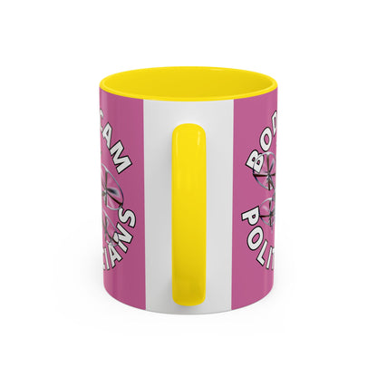 Bodycam the Politicians Drone Pink Accent Mug by theGreenDragonTavern.shop