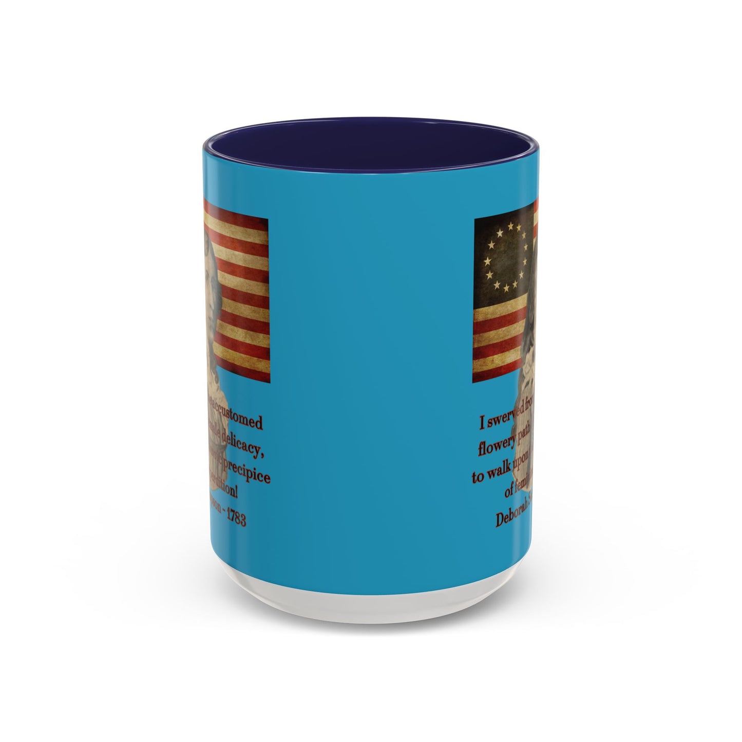 Deborah Sampson, America's Mulan Turquoise Accent Mug by theGreenDragonTavern.shop