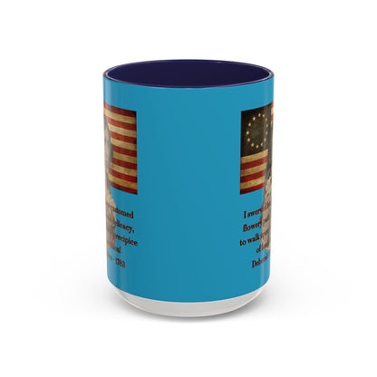 Deborah Sampson, America's Mulan Turquoise Accent Mug by theGreenDragonTavern.shop