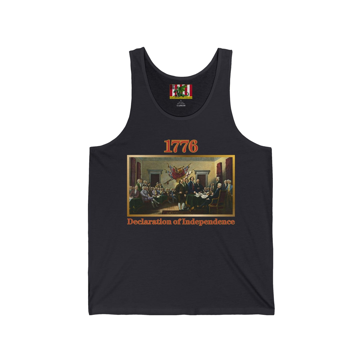 Declaration of Independence Unisex Jersey Tank Top by theGreenDragonTavern.shop