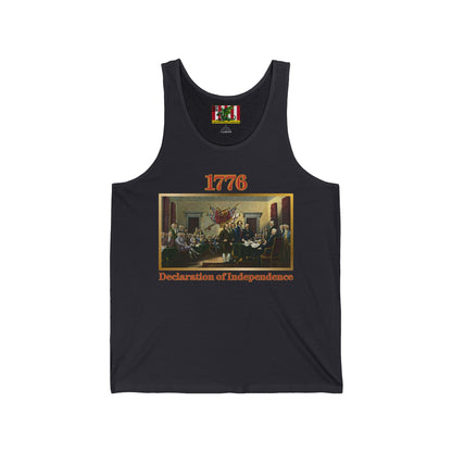 Declaration of Independence Unisex Jersey Tank Top by theGreenDragonTavern.shop